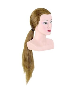 Manechin professional cu par 100 % natural junior Bergmann Lady Long pentru exersare coafuri pe par lung, examen, concurs. Cod 091030