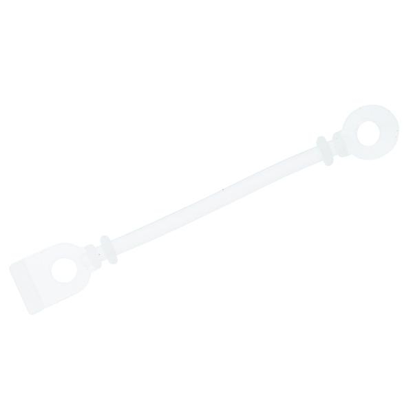 Set elastice Albe intarite pentru bigudiuri/permanent 75 mm silicon, 50 buc