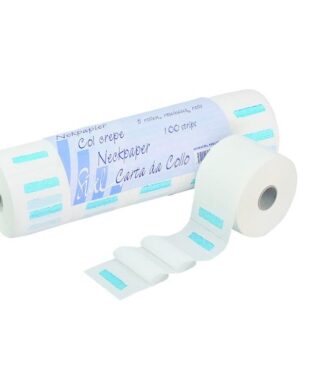 Guler de hartie protectie pentru gat - frizerie cod. 4481300, 5 buc