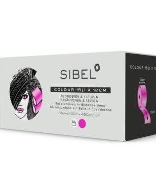 Folie profesionala pentru suvite, decolorare, balayage 12 cm x 100 mlx 480 gr.culoare Roz grosime 15 u.