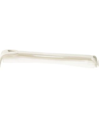 Set 12 bucati bigudiuri din plastic cu elastic pentru permanent Alb 80 mm x grosime 9 mm