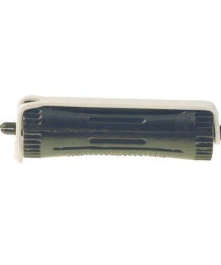 Set 12 bucati bigudiuri din plastic cu elastic pentru permanent NEGRE 60 mm x grosime 19 mm