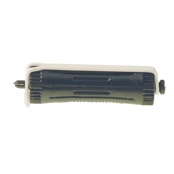Set 12 bucati bigudiuri din plastic cu elastic pentru permanent NEGRE 60 mm x grosime 19 mm