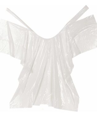 Pelerina alba din folie rezistenta – protectie client 30 buc set – Sinelco