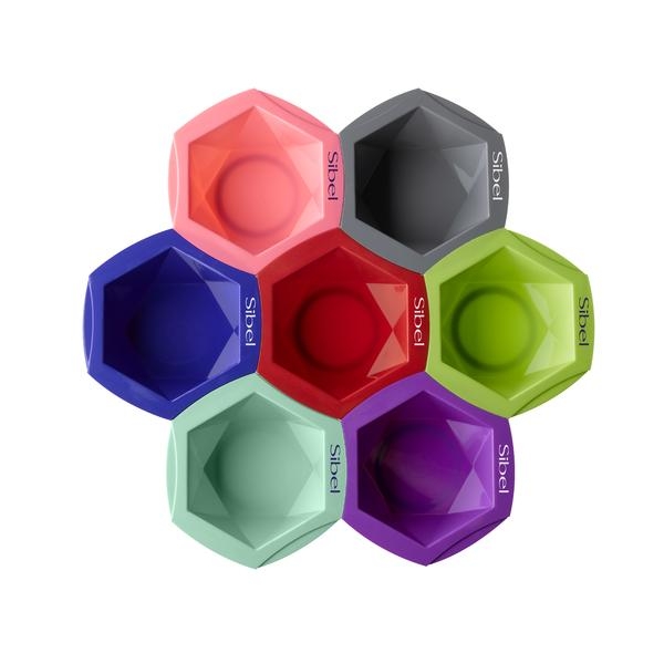 Boluri profesionale tehnice set 7 buc diverse culori Mix & Match, 400ml