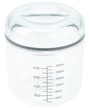 Recipient masurare tehnic Mixer oxidant /vopsea /lichide in salon/coafor/frizerie/barber shop,  240 ml