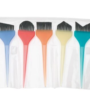 Set profesional pensule pentru vopsit, balayage,suvite  5 buc. diferite forme Sinelco